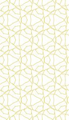 seamless yellow geometric pattern on white background