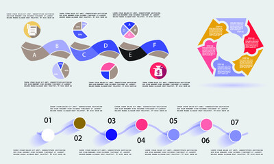 Set elements of infographics, vector illustration template