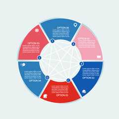 Set elements of infographics for business presentation, vector illustration template