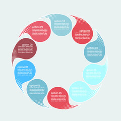 Set elements of infographics for business presentation, vector illustration template