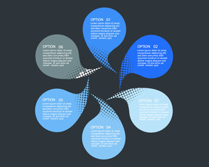 Set elements of infographics for business presentation, vector illustration template