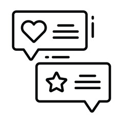 Testimonials icon, Survey and Feedback, modern vector illustration 