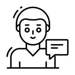 customer review icon, Survey and Feedback, modern vector illustration 