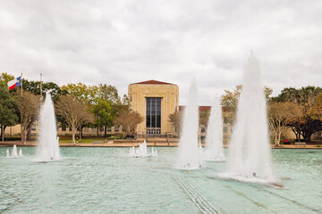 Overcast view of the campus of University of Houston
