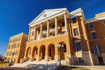 Fototapeta na wymiar Sunny view of the Texas Woman's University at Denton