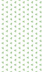 Seamless white background pattern with green