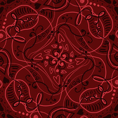 Bright pattern for Valentine's Day. Valentine's day, heart, strokes. Colorful designs for print, clothing and interior decor.