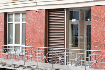 Window with modern shutter, exterior shot