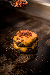 
Perfect Burger Classic Homemade Artisan Bacon Tomato Sauce Sausage Sweet Melted Cheese Onion Chicken Meat Pasta Shrimp Restaurant Menu Gourmet