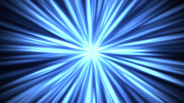 Abstract blue rays and lines in 80s style, motion futuristic, cyber and retro style background