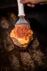 
Perfect Burger Classic Homemade Artisan Bacon Tomato Sauce Sausage Sweet Melted Cheese Onion Chicken Meat Pasta Shrimp Restaurant Menu Gourmet