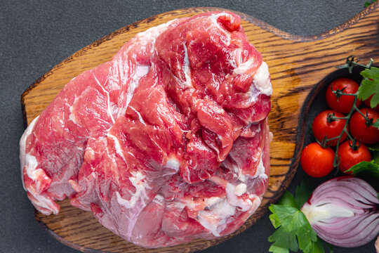 beef meat fresh halal beef kosher food healthy meal food snack on the table copy space food background