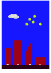 Fototapeta premium celebration festivity in the city