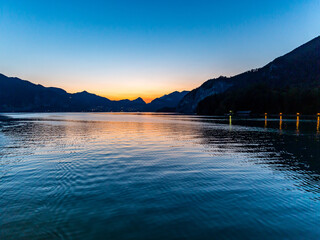 Sonnenuntergang auf dem Wolfgangsee