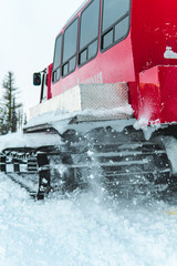 The Powder Stagecoach CAT skiing at Castle Mountain Resort in The Canadian Rockies