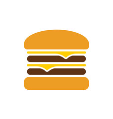 simple double cheeseburger icon