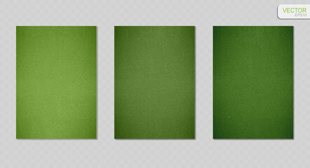 Green grass texture vector backgrounds. Set of realistic green grunge surface frames EPS10 © Angela Ksen