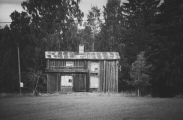 abandoned house up north in Sweden