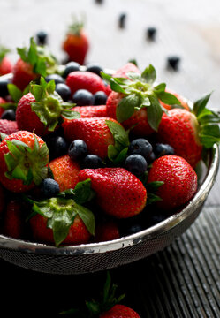 Fresh Berries in a strainer