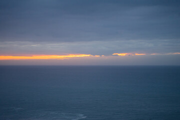 sunset over the ocean