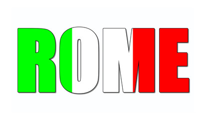 Rome symbol icon illustration 