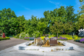 &Ouml;ffentlicher Park, Bad Fuessing, Bayern, Deutschland 