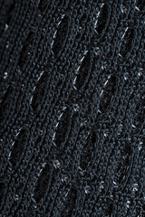 Mesh of black sports sneakers for training Macro