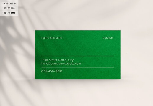 Business Card Mockup Design