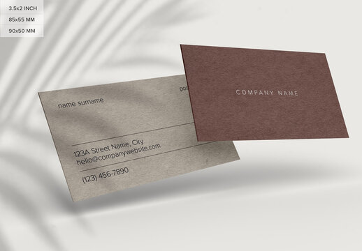 Business Card Mockup Design
