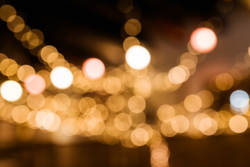 Wedding and christmas party evening. Blurred dance floor Wedding invitation background.