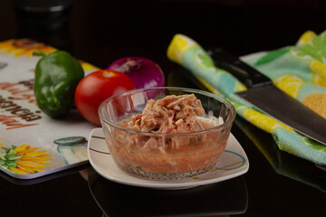 plato de ceviche de pollo 