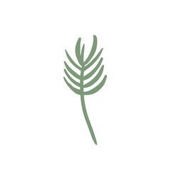 Cute cartoon flower element. Flat vector plant illustration on white background. Perfect for game disign, web site, logo, icon, sticker design