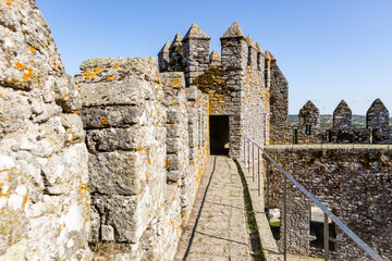 the medieval castle of Penedono (Castelo do Magriço), Viseu district, province of Beira Alta, Portugal - obrazy, fototapety, plakaty