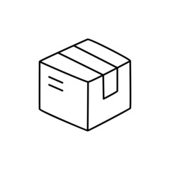 Product Icon  in black line style icon, style isolated on white background