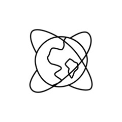 International Business Icon in color icon, isolated on white background 