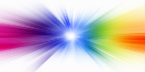 Abstract rainbow watercolour background with splashes	