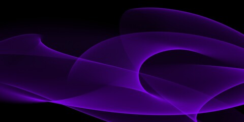 Abstract purple wave on a black background	