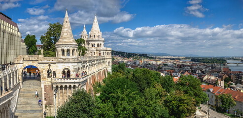 Obraz premium Fisherman Bastion in Budapest, Hungary