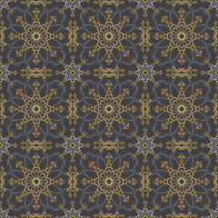 Luxury golden ornamental seamless pattern