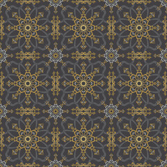 Luxury golden ornamental seamless pattern
