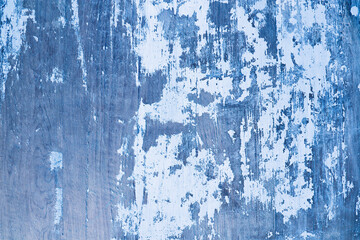 Old rural flat wooden wall. Blue color.