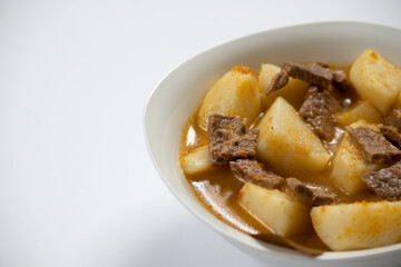 Traditional potato stew dish from Spain