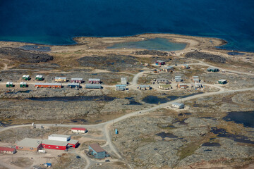 Whale Cove Village on West Coast of Hudson Bay Nunavut