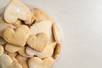 Pair of hearts, Cookies for valentine's day, close up