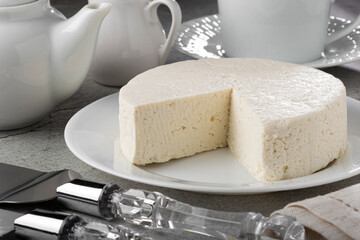 Fototapeta na wymiar Brazilian tipical white cheese, known as 