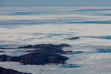 Fototapeta premium Hudson Strait Southwest of Iqaluit. Baffin Island Nunavut. Canadian Arctic