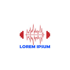 Audio podcast logo or headphone radio wave music