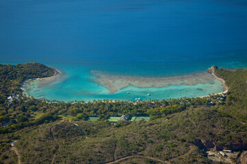 Fototapeta na wymiar Virgin Gorda and Little Bay. British Virgin Islands Caribbean