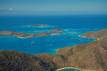 Virgin Gorda at Gorda Sound. British Virgin Islands Caribbean