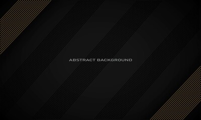 abstract background with golden lines in the corners and black lines in the middle